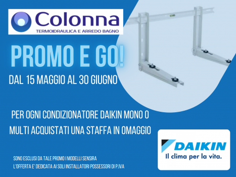 DAIKIN - Con uno split coppia di staffe omaggio!