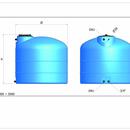 SERBATOIO POLIETIL.PA-1000 AZZURRO
