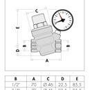 RIDUTTORE DI PRESSIONE C/M 1/2