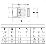 VALV.SCAR.ARIA 1/4 MANUALE