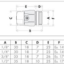 VALV.SCAR.ARIA 1/4 MANUALE