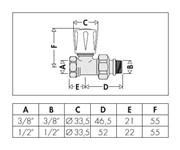 VALV. 3/8 TERMOST.c/PREREG.DIR.FERRO