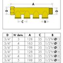 COLLETT.COMPONIB. 3/4X2 23P1,5