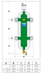 SEPARATORE IDRAULICO DN250 C/ISOLAM.