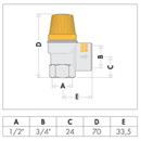 VALV.SICUR.1/2" 10 BAR "SOLAR"