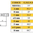 RUBINETTO SQ F PORTAG GAS 1/2 METANO