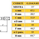 RUBINETTO SQ M PORTAG GAS 1/2