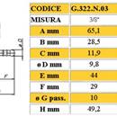 RUBINETTO SQ M PORTAG GPL 1/2