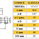 RUBINETTO DR M P/SCALDAB 1/2X1/2