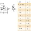 VALV.SFERA GAS MF 1' C/PREL.LEVA