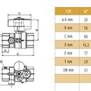 VALV.SFERA GAS 1' C/PREL.SERRATURA