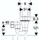 SIFONE PER PIATTO DOCCIA PILETTA 60