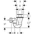 SIFONE PER PIATTO DOCCIA PILETTA 60