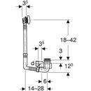 SIFONE CON COLONNA PER VASCA D.52 mm