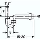 SIFONE PER LAVABO IN PP BIANCO ORIEN