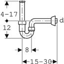 SIFONE PER LAVABO IN PP BIANCO ORIEN