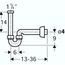 SIFONE BIDET IN PP BIANCO 11/4"X40