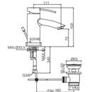MISCELATORE LAVABO ELLITTICO BERRY