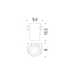 PORTA BICCHIERE CROMO/VETRO ACID.NAT PORTA BICCHIERE CROMO/VETRO ACID.NAT