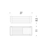 PORTA OGG. DOCCIA 27CM C/RIPIANO PORTA OGG. DOCCIA 27CM C/RIPIANO