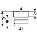 GEBERIT PE COLLEGAMENTO PE-PVC 110X1