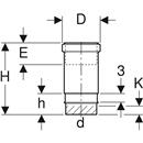 GEBERIT PE MANICOTTO DI DILATAZIONE