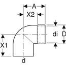 GEBERIT PE CURVA TECNICA PER SIFONE