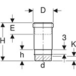 GEBERIT PE MANICOTTO DILATAZ. 75