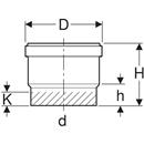 MANICOTTO AD INNESTO PE: D=110MM