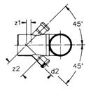 CURVA WC 2ATT.OR.HTSBL 90/40