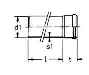 TUBO 1 BICCH. HTEM 40/0,50